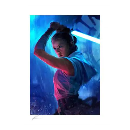 Star Wars Kunstdruck The Duel: Rey 46 x 61 cm - ungerahmt Produktfoto