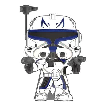 Star Wars Clone Wars Loungefly POP! Pin Ansteck-Pin Captain Rex (Glow-in-the-Dark) 10 cm termékfotója