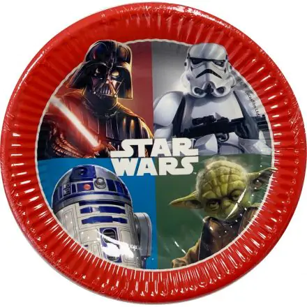 Star Wars Dark Force Pappteller 8er-Pack 19,5 cm Produktfoto