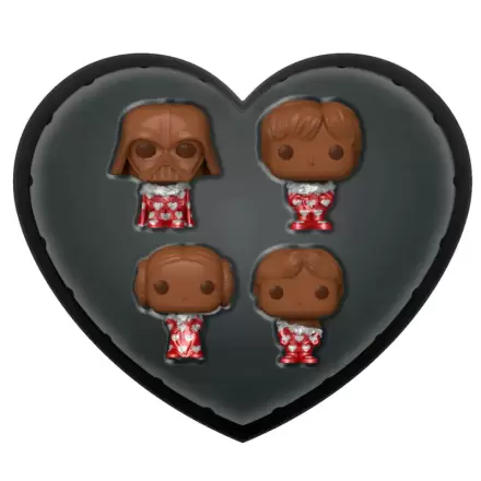 Star Wars Valentines Pocket POP! Vinyl Figuren 4er-Pack Choc 4 cm Produktfoto