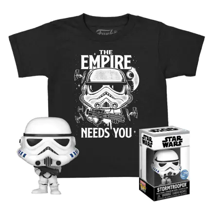 Star Wars Pocket POP! & Tee Vinyl Figur & T-Shirt Set Stormtrooper (KD) Größe XL Produktfoto