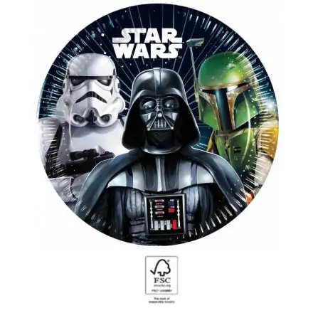 Star Wars Galaxy Papierteller 8 Stück 20 cm FSC Produktfoto
