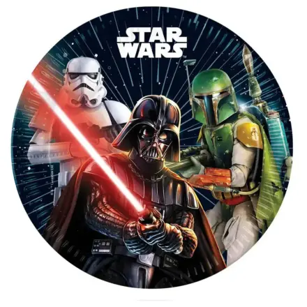 Star Wars Galaxy Papier Platte 8 db-os 23 cm Produktfoto