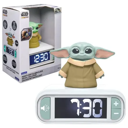 Star Wars Grogu 3D Nachtlicht digitale Wecker Uhr Produktfoto