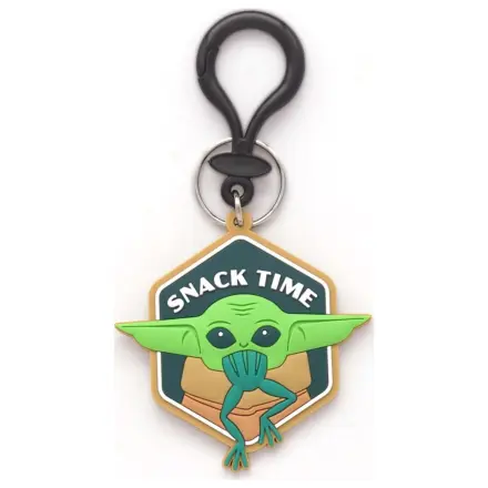 Star Wars Soft Touch PVC Taschen Clip Grogu Snack Time Produktfoto