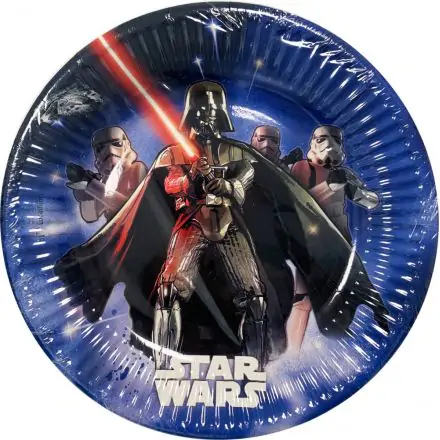 Star Wars Lightsaber Pappteller 8er-Pack 19.5 cm Produktfoto