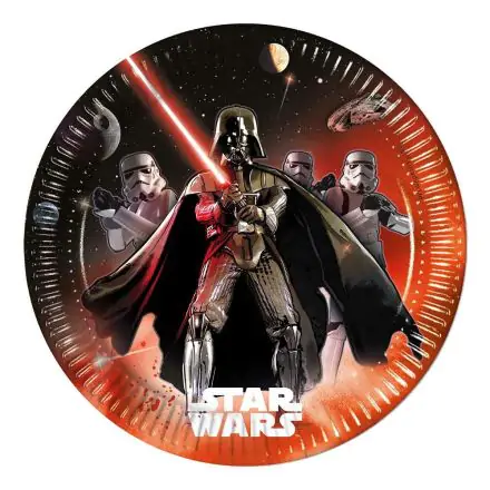 Star Wars Lightsaber Pappteller 8 Stück 23 cm Produktfoto