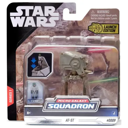 Star Wars Micro Galaxy Squadron Fahrzeug mit Figur AT-ST 7,5 cm Produktfoto