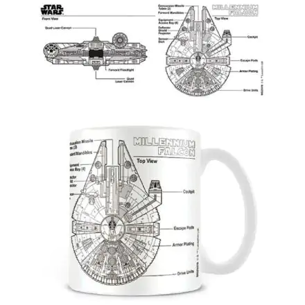 Star Wars Millennium Falcon Sketch Tasse termékfotója