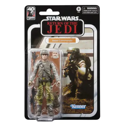 Star Wars Episode VI 40th Anniversary Black Series Actionfigur Rebel Commando 15 cm termékfotója