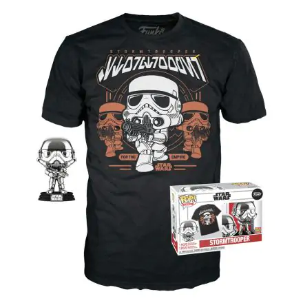 Star Wars Stormtrooper Funko POP! Figur & T-Shirt Set Produktfoto