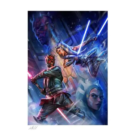 Star Wars: The Clone Wars Kunstdruck One Last Lesson: Ahsoka Tano vs Darth Maul 46 x 61 cm - ungerahmt Produktfoto