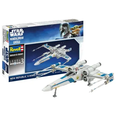 Star Wars The Mandalorian and Grogu Revell Modellbausatz 1/57 New Republic X-Wing Fighter 22 cm Produktfoto