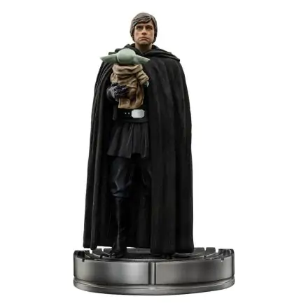 Star Wars The Mandalorian Art Scale Statue 1/10 Luke Skywalker und Grogu 21 cm termékfotója