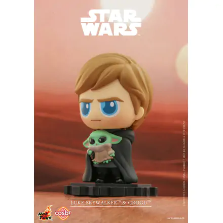 Star Wars: The Mandalorian Cosbi Minifigur Luke Skywalker Grogu 8 cm Produktfoto