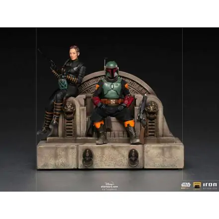Star Wars The Mandalorian Deluxe Art Scale Statue 1/10 Boba Fett & Fennec on Throne 23 cm Produktfoto
