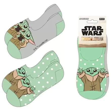Star Wars: The Mandalorian Socken, unsichtbar, 2er-Pack 38-45 Produktfoto
