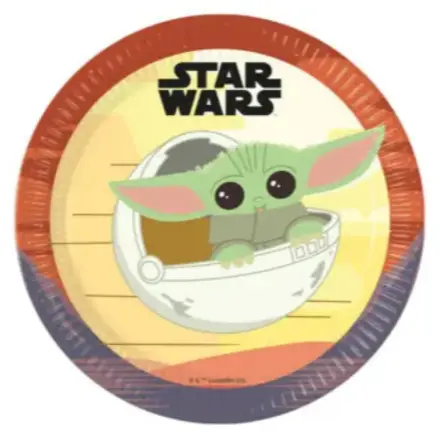 Star Wars The Mandalorian Pappteller 8 Stück 23 cm FSC Produktfoto