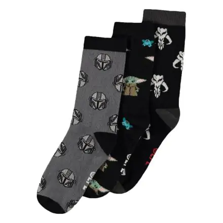 Star Wars: The Mandalorian Socken 3er-Pack Three Icons 39-42 termékfotója