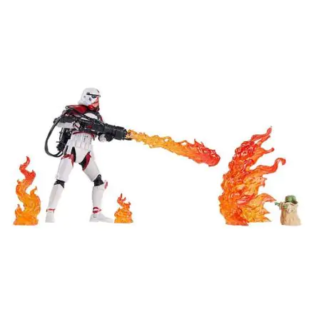 Star Wars: The Mandalorian Vintage Collection Actionfigur 2022 Incinerator Trooper & Grogu 10 cm Produktfoto