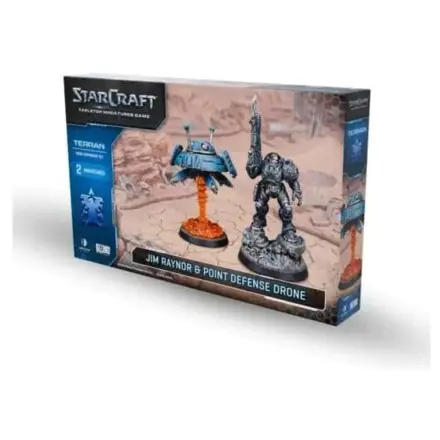 StarCraft TMG Hero Erweiterungs-Set Terraner: Jim Raynor & Point Defense Drone Produktfoto