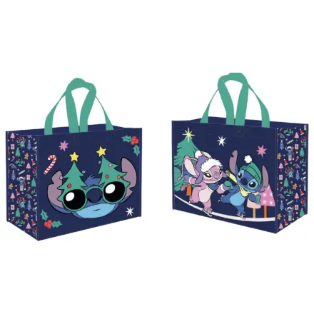 Stitch & Angel Snow & Weihnachts-Einkaufstasche Produktfoto