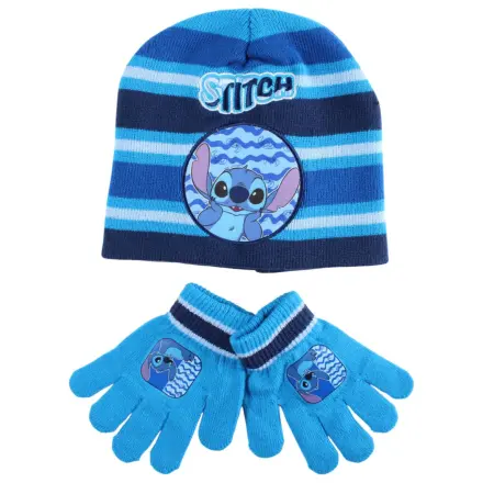 Stitch Cosmic Waves Kinder Hut und Handschuhe Set Produktfoto
