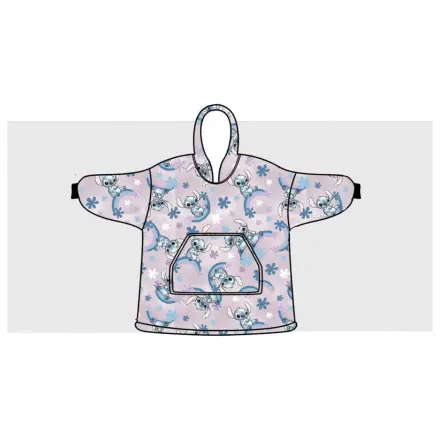 Stitch Dreamy Plush Fleece Tragbare Decke Poncho für Alter 7-14 Produktfoto