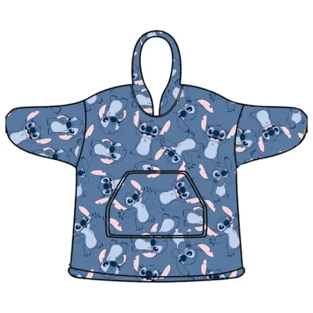 Stitch Glee Tragbare Plüsch Fleece Decke Poncho für 7-14 Jährige Produktfoto
