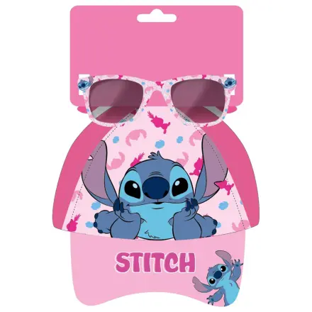 Stitch Pink Fun Sonnenbrillen und Baseballkappe Set Produktfoto