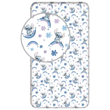 Stitch Rainbow Spannbettlaken 90x200 cm Produktfoto