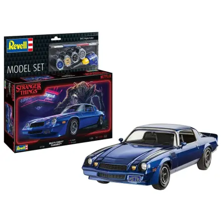 Stranger Things Model Kit Set 1/25 Chevy Camaro Z/28 (Aqua Color) 19 cm Produktfoto