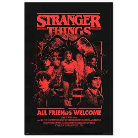 Stranger Things All Friends Welcome Poster Produktfoto