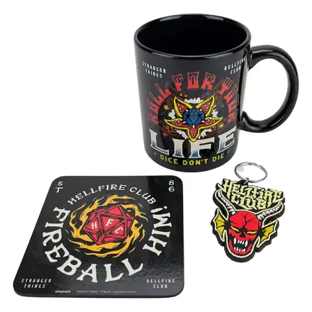 Stranger Things Tasse, Untersetzer und Schlüsselanhänger Set Hellfire termékfotója