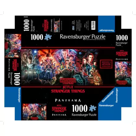 Stranger Things Panorama Puzzle 1000 Teile Produktfoto