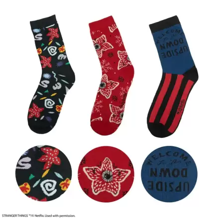Stranger Things: Stranger Things 3er-Set Socken Produktfoto