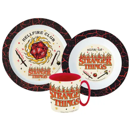 Stranger Things Upside Down Geschirrset, Mikro-Kunststoff-Set mit Tasse Produktfoto