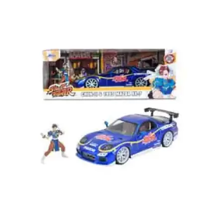 Street Fighter Diecast Modell 1/24 1993 Mazda RX7 Chun-Li Produktfoto