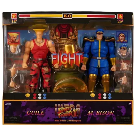 Street Fighter II Guile y Bison Pack 2 Figuren 15 cm Produktfoto