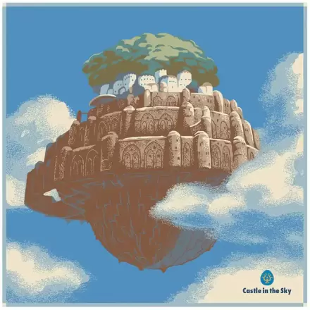 Studio Ghibli Handtuch Das Schloss im Himmel Laputa 40 x 40 cm Produktfoto