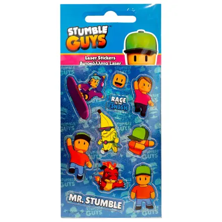 Stumble Guys blaues Hologramm Sticker-Set Produktfoto