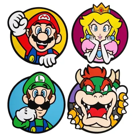Super Mario Untersetzer 4er-Pack Produktfoto