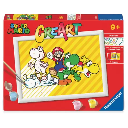 Super Mario Bros CreArt Malen nach Zahlen Set Produktfoto