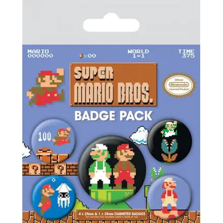 Super Mario Bros. Ansteck-Buttons 5er-Pack termékfotója