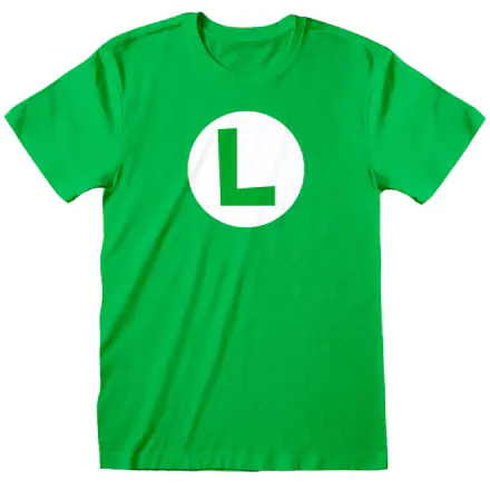 Super Mario Bros Luigi Badge T-shirt Produktfoto