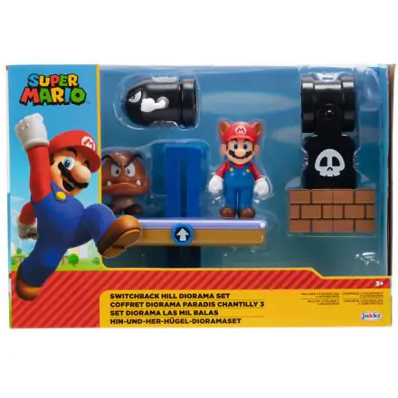 Super Mario Bros Switchback Hill diorama set 6cm termékfotója