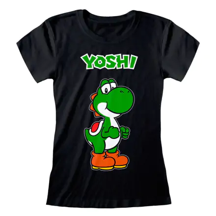 Super Mario Bros Yoshi Name Tag Damen T-shirt Produktfoto