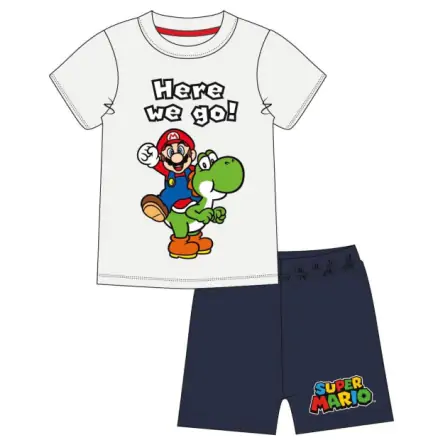 Super Mario Here we go kurzer Kinderpyjama termékfotója