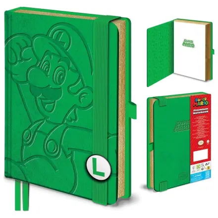 Super Mario Luigi A5 Notizbuch Produktfoto