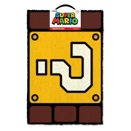 Super Mario Fußmatte Fragezeichenblock 40 x 60 cm Produktfoto